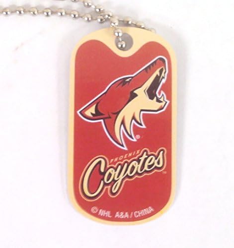 NHL Phoenix Coyotes Dog Tag Necklace (1 Count)