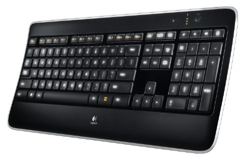 Logitech Wireless Illuminated Keyboard K800 Clavier sans-fil Rétroéclairage ajustable Système de touches PerfectStroke AZERTY Noir