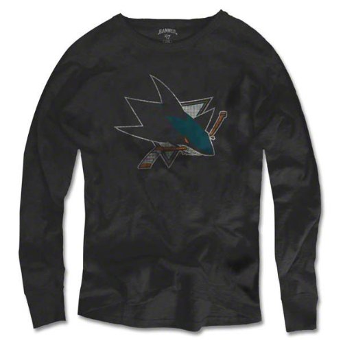 San Jose Sharks '47 Brand Charcoal Vintage Logo Scrum Long Sleeve T-Shirt