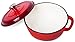 Enameled Cast Iron Dutch oven with Dual Handle and Cover Casserole Dish – Red, 6.2 Quarts - Utopia Kitchen