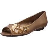 Bandolino Womens Warrick Peep-Toe Flat