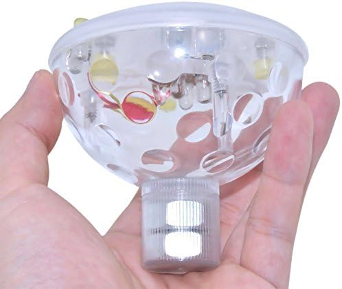 SIDECAR 3.5" Float 5 Light Patterns RGB Color Changing LED Light Aqua Glow lamp Waterproof in Tub Pond Pool Spa Bathtub Transparent underwater Floating Lamp Disco Effect Ball