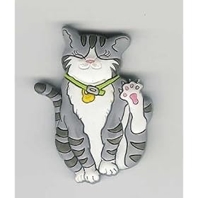 Happy Tabby Cat Magnet