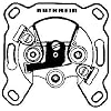Kathrein ESD 32 3-fach Satelliten-Einzelanschlussdose (FM/TV/Sat-1/Sat-2-Anschlu�)