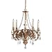 Royce Lighting RC2183/5BGD Versailles Five-Light Chandelier Brulee Gold with Crystals