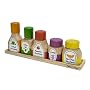 Melissa & Doug Deluxe Wooden Magnetic Kitchen Bottle Collection