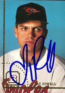 Jay Powell Autographed/Hand Signed Baseball Card (Baltimore Orioles) 1994 Bowman #655