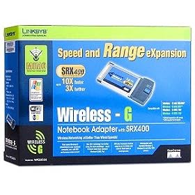 Linksys WPC54GX4 Wireless G Notebook Adapter with SRX 400