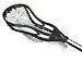 STX Deuce Lacrosse Head with White Power V Stringing, Black/Green