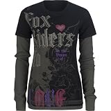 FOX Flashback Womens Long Sleeve Tee - Black