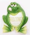 Frog Welcome Plaque