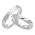 Unique Trauringe Eheringe Hochzeitsringe Gravur 925 Sterling Silber R8509s