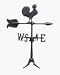 Whitehall Prod. WV3-A-76SR-BKND Rooster Weathervane