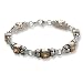 Eve's Addiction Sterling Silver Bracelet with Champagne Cubic Zirconia