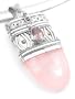 Sterling Silver Rose Quartz Stone and Amethyst Secret Box Poison Pendant