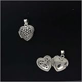 Heart Shape Marcasite Locket
