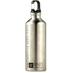 DAJO Adventure Gear Stainless Steel Bottle with Carabiner Clip Cap