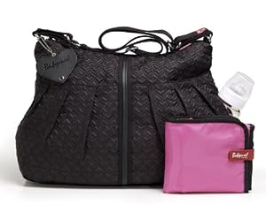BabyMel Amanda Diaper Bag - Quilted Black