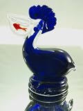 Murano Design Glass Art Purple Pelican Sculpture