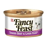 Fancy Feast Gourmet Cat Food, Tender Beef & Liver Feast, 3 oz (Pack of 24)