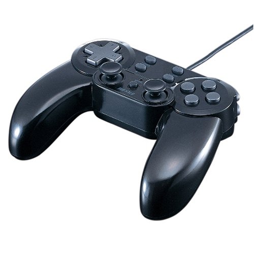 �o�b�t�@���[�R�N���T�v���C BUFFALO PS�^PS2���L���Q�[���p�b�h 12�{�^�� �f�W�^�A�i�Ή� �U�� �u���b�N BGCUCF1205BKA