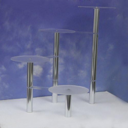 4-Tier Cake Stand, Acrylic and Metal