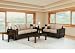 Seattle 7-pcs Living Room Set in Mushroom Color. (Package include Sofa, Loveseat, 3pcs Coffee End Table and 2 Contemporary Lamps MSRP$1299)