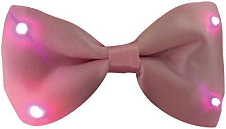 Halloween Wholesalers Men's Light Up Bowtie(Pink) Pink