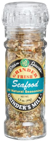 Dean Jacobs Seafood Seasoning, 1.5-Ounce Grinder Jars (Pack of 6) by Dean Jacobs