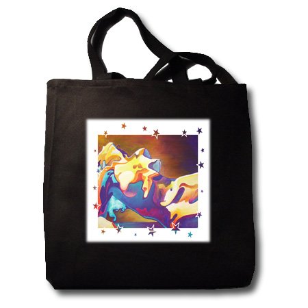 Woman Thermal Imaging - Black Tote Bag 14w X 14h X 3d