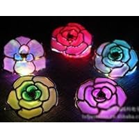 10pcsx Fashion Light-up Color Changing Hair Clip New LED Flower Color Changing Clip By Highwinwin