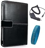 41BBnjLm%2BIL. SL160  Black Leather Carrying Case for Amazon Kindle 2 + Car Charger for Amazon Kindle 2 + BONUS Courage*Wisdom Wristband