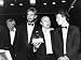 Phil Collins with Mike Rutherford and Tony Banks at the Mirror's British Video Awards Photographic Poster Print by Mirrorpix, 48x36