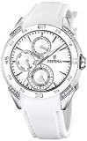 Festina Women's Basel F16394/1 White Rubber Quartz Watch with White Dial