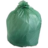 Stout EcoSAfe-6400 Compostable Bags,0.85 Milliliters, 48 x 60, Green, 30/Carton (E4860E85)