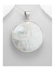 Shell Pendant Necklace In 92.5 Sterling Silver