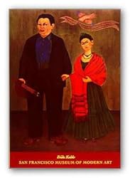 Frida (Frieda) and Diego Rivera, 1931 by Frida Kahlo 38"x27" Art Print Poster