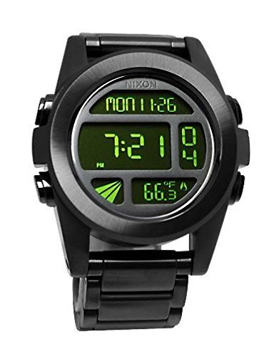 Nixon Men's A360032-00 Unit SS Digital Display Japanese Automatic Black Watch