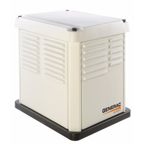 Generac CorePower Series 5837 7,000 Watt Air-Cooled Natural Gas/Liquid Propane Powered Standby Generator With Transfer Switch Generac CorePower Series 5837 7,000 Watt Air-Cooled Natural Gas/Liquid Propane Powered Standby Generator With Transfer Switch