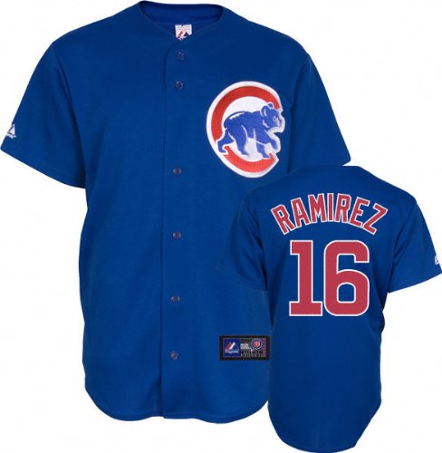 MLB Men's Chicago Cubs Aramis Ramirez Royal Alternate Short Sleeve 6 Button Synthetic Replica Baseball Jersey Spring 2012  (Royal, Large)