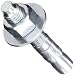 Wej-It AT1060 Wedge Anchor, Steel, Zinc Plated Head, 1" Diameter, 6" Length 1" - 8 Threads, Pack Of 5