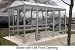Smoker Shelter Barrel Roof Four Sided With Left & Right Front Opening 15' X 10'