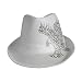 41BBzMImWRL. AA75  FLYING JEWELED EAGLE OFF WHITE FEDORA HAT