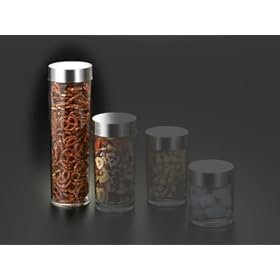 Stainless Steel Lid Canisters (62.Oz)
