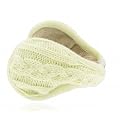Kitsound Knitted Music Ear Muffs with Mic for iPhone, iPod and MP3 - Cream