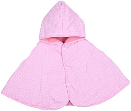 ETSYG Newborn Baby Kid Toddler Winter Warm a Two-way Cloak(L-(6-24months), Pink)
