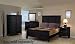 4pc King Size Bedroom Set Cape Cod Style in Black Finish