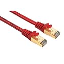 Hama geschirmtes Netzwerk-Kabel CAT5 RJ-45; Rot; 1,5m