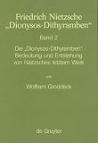 Produkt-Bild: Friedrich Nietzsche 'Dionysos-Dithyramben', in 2 Bdn. (Monographien Und Texte Zur Nietzsche-Forschung)
