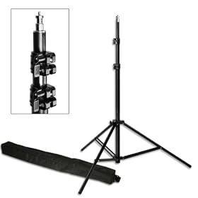 PBL LIGHT STAND PRO HEAVY DUTY 7'6 WITH CARRY BAG, ALL METAL LOCKING COLLARS Steve Kaeser Photographic Lighting